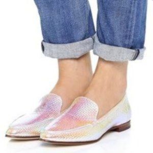 KATE SPADE Carima Flats Slides Holographic Irridescent size 6